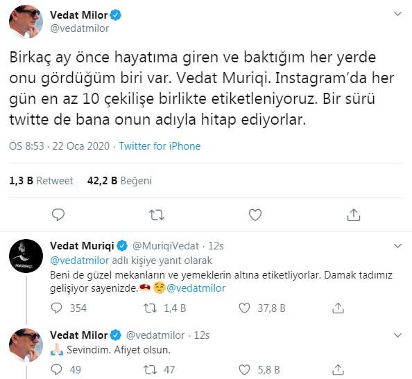 Vedat Milor'un Vedat Muriqi tweet'i sosyal medyanın gündeminde