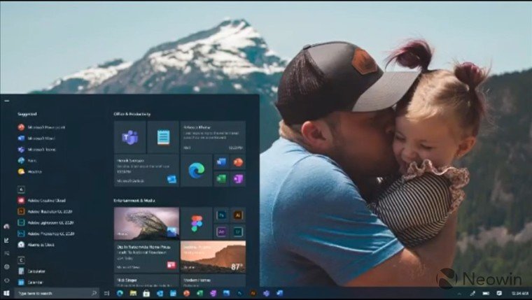 Windows 10'un Yenilenen Başlat Menüsü Göründü