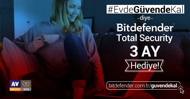 Bitdefender Antivirüs Koronavirüs Nedeniyle Ücretsiz!