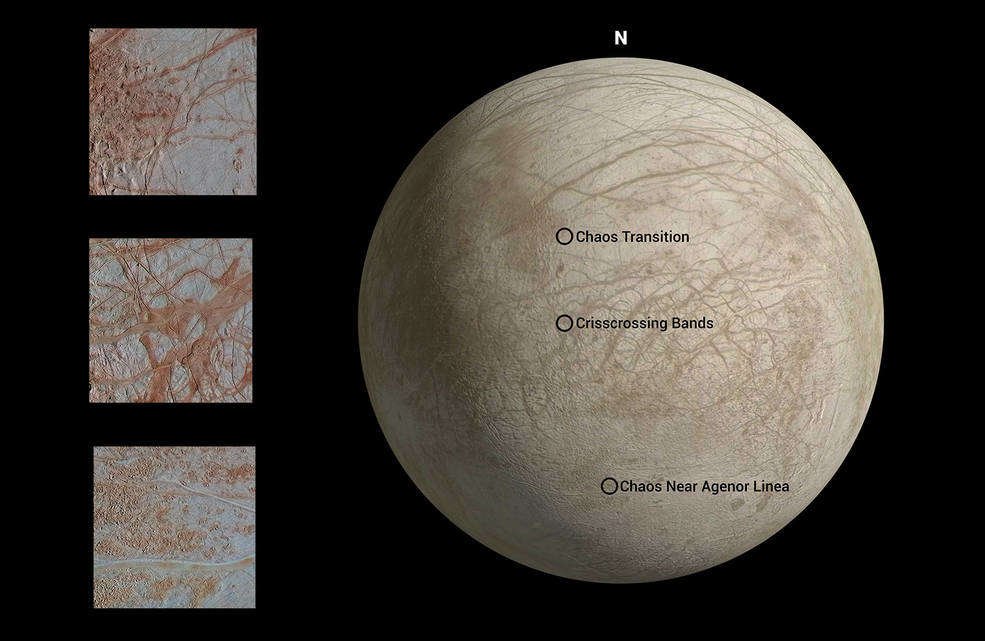 Jüpiter'in Soğuk Ayı Europa'dan, Şimdiye dek Yakalanmış  En İyi Kareler