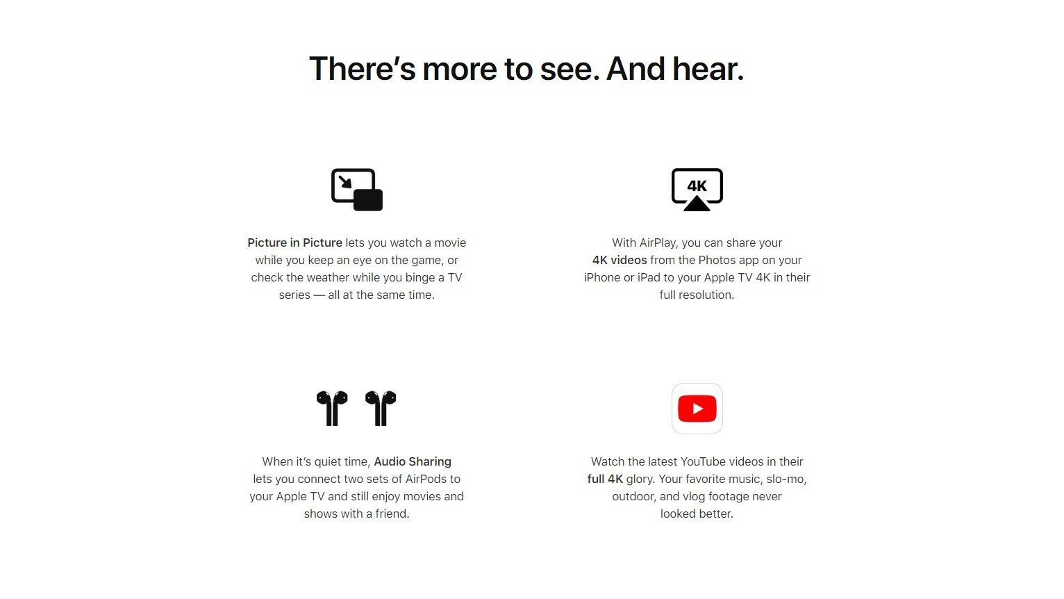 Apple TV 4K, Sonunda 4K YouTube Videolarını da Açabilecek