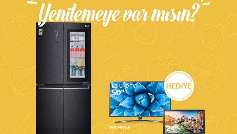 LG InstaView Buzdolabı Alana, LG Akıllı TV Hediye