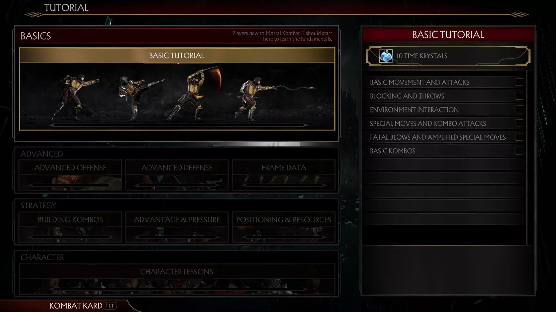 Tutorial bölümünde bile saatler geçirilebilir