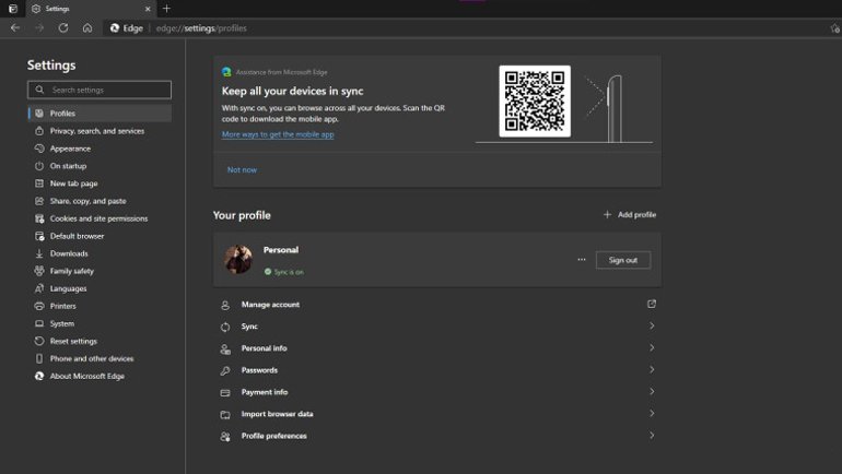 Microsoft, Edge Ayarlarında 