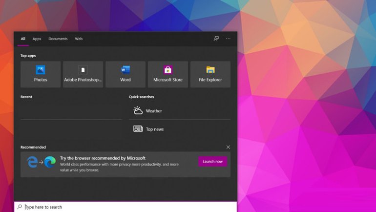 Microsoft, Edge Ayarlarında 
