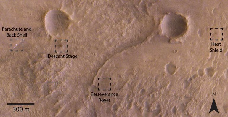 Perseverance Aracının Mars Yüzeyindeki Görüntüsü Böyle Fotoğraflandı