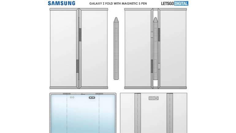 Samsung'un Dev Ekranlı, Hem İçe Hem de Dışa Katlanabilir Cihazı Göründü