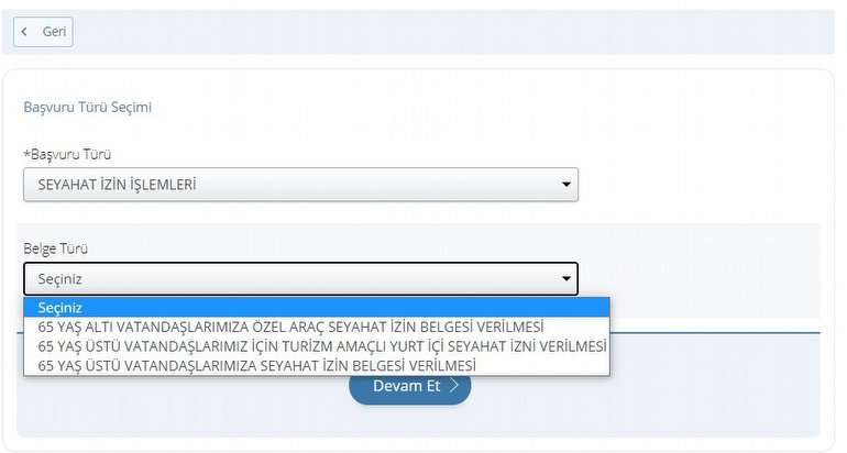 seyahat izin belgesi