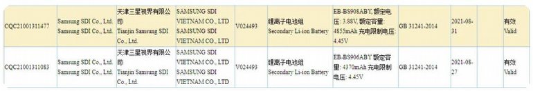 Samsung'un Galaxy S22 Serisinde Kullanacağı Piller de Sızdı!