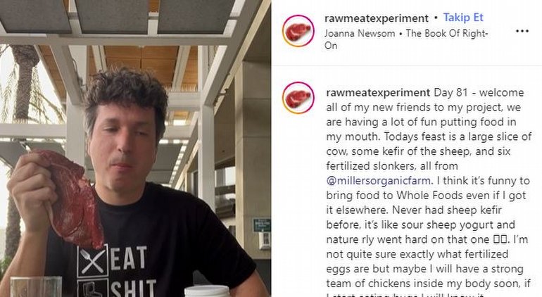 81 Gün Boyunca Sadece Çiğ Et Yeme Deneyi... Bu Adamın Yaptığı Bu!