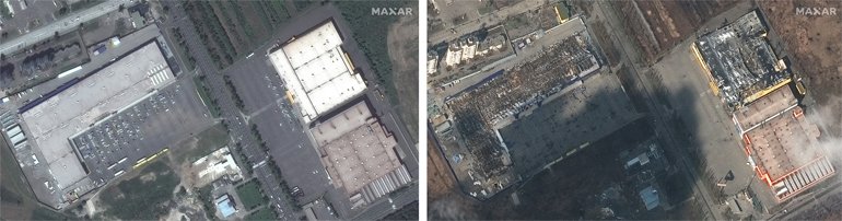 Ukrayna'dan Uydu Görüntüleri, Savaşın Yıkımını Gözler Önüne Seriyor