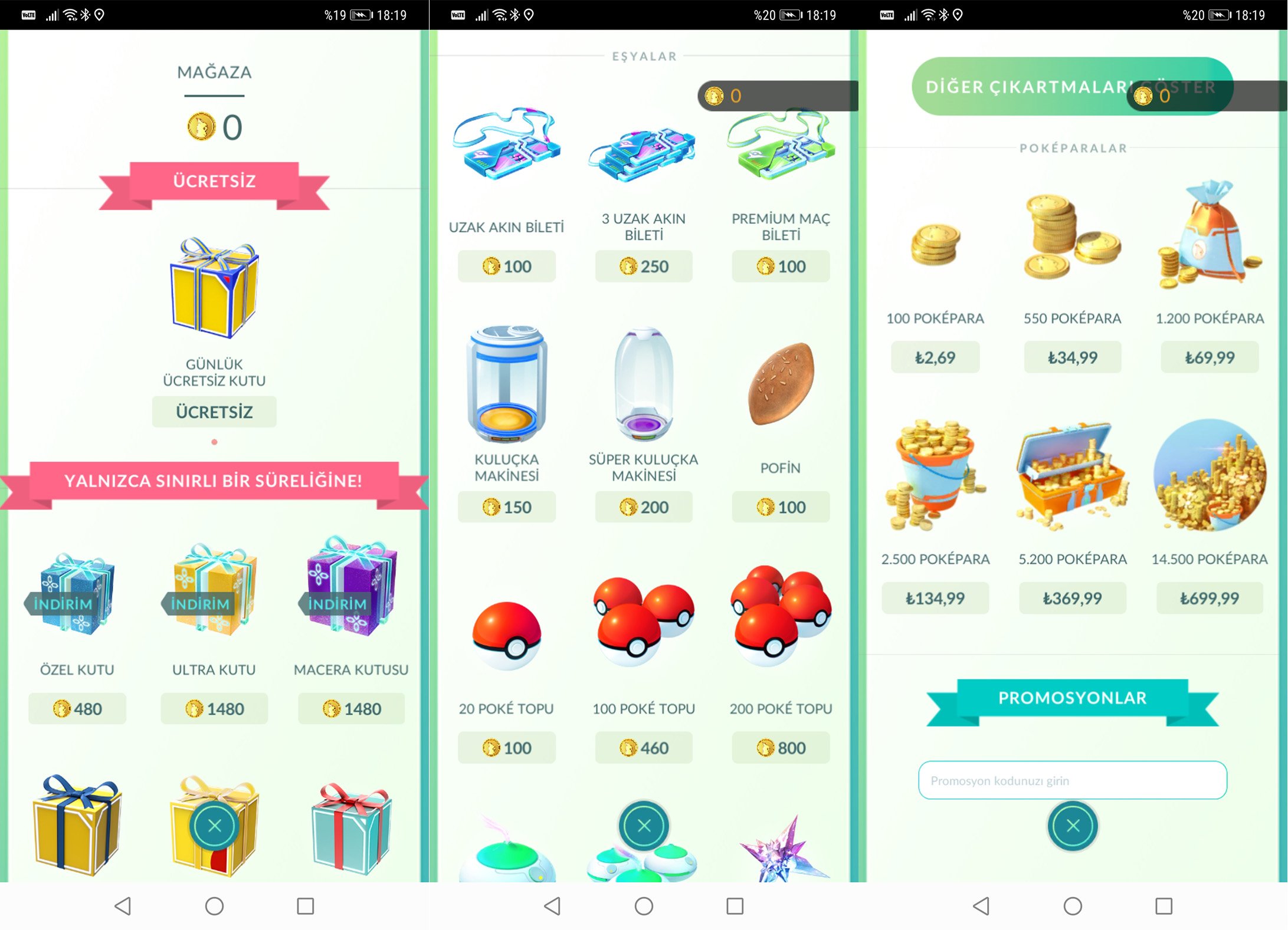 Pokémon Go'da Mağaza Ne İşe Yarar?