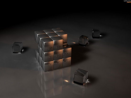 графика взрыв 3D куб скачать