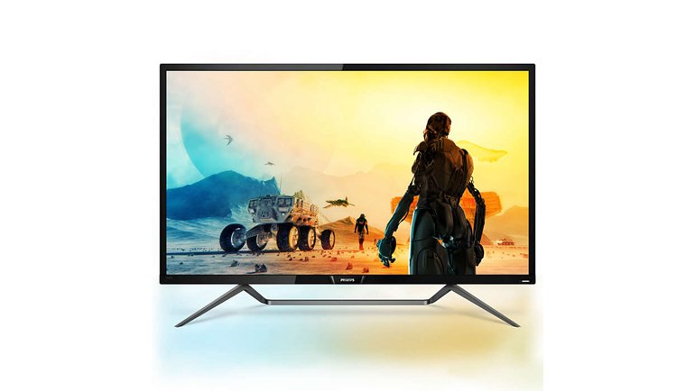 Devasa ekranlı bir monitör