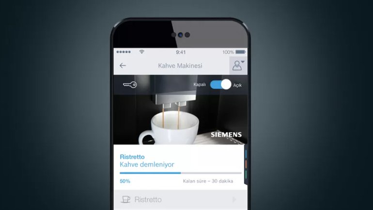 Siemens EQ.9 plus connect Mobil Uygulama Desteği